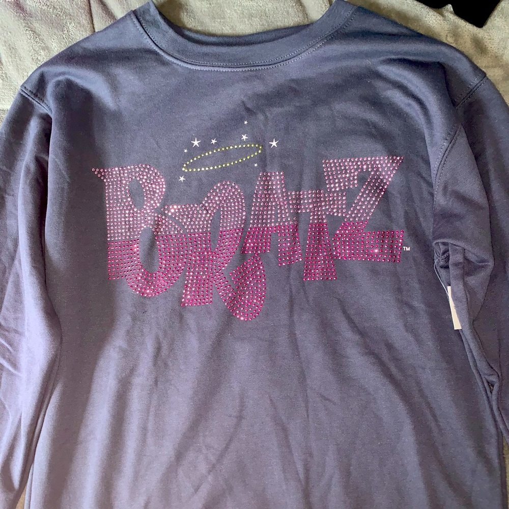 Bratz crewneck grey rhinestone sweatshirt